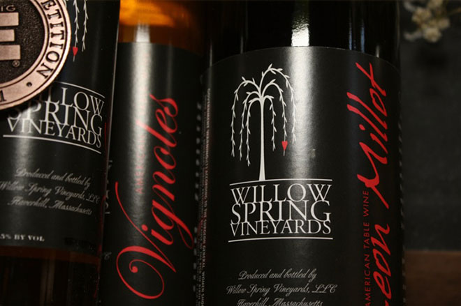 vignoles wine label by willow spring vineyards